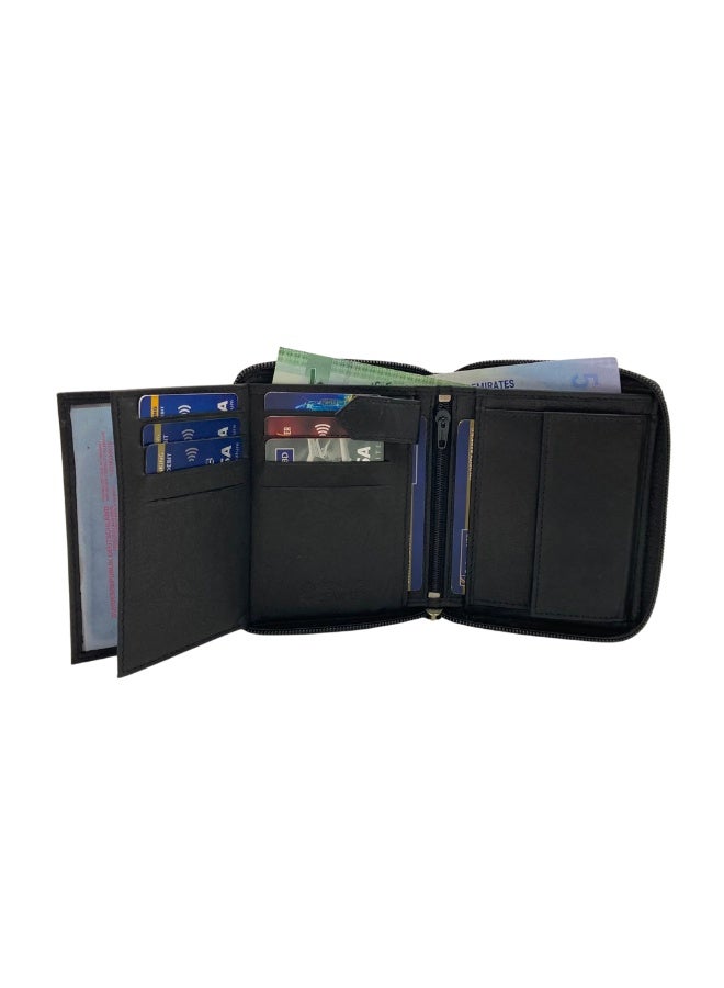 LAVERI LEATHER Fullzip leather mens Wallet #621CZ - Image 4