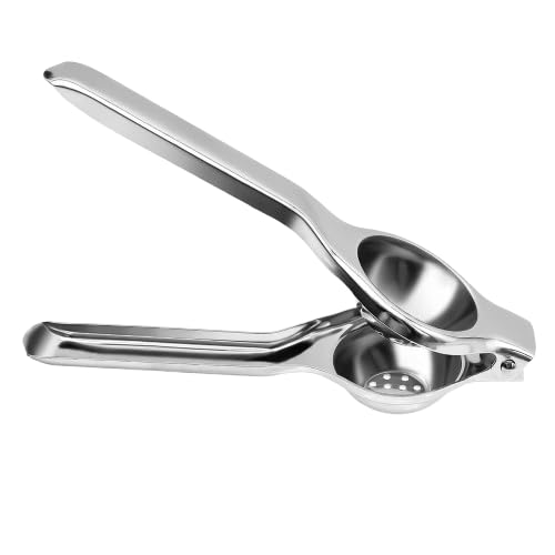 DUFFIX Lemon Squeezer Steel Polish Nimbu Presser for Kitchen Shikanji Lemon Juice Extractor FoodGrade Stainless Steel Lemon Juicer - Image 1
