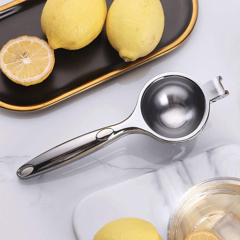 DUFFIX Lemon Squeezer Steel Polish Nimbu Presser for Kitchen Shikanji Lemon Juice Extractor FoodGrade Stainless Steel Lemon Juicer - Image 5
