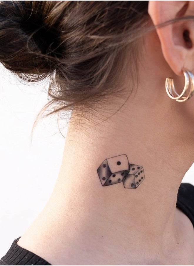 Thug Ink Temporary Tattoos - Volume III - 8 Temporary Tattoos ~ Face Tattoos ~ Money Bag, Compass, Alien Head, etc. ~ Thug Life ~ Fake Tattoos ~ Water-transfer Tattoos  - Image 3