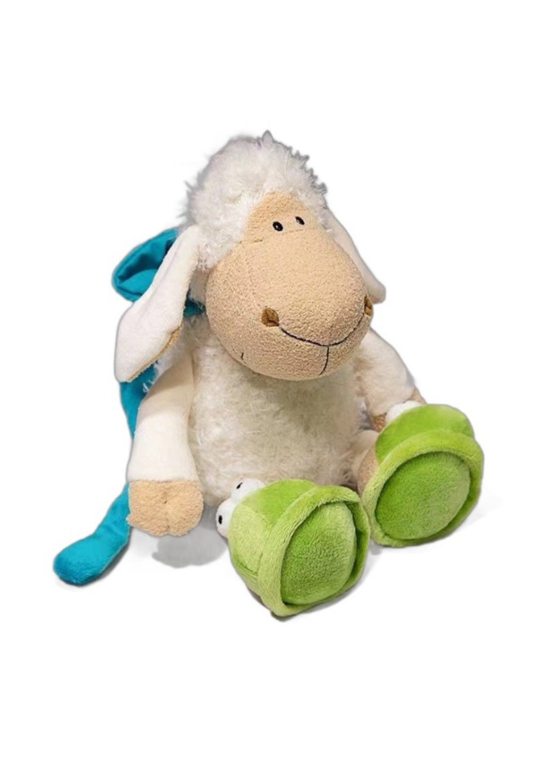 لعبة خروف نعسان من القطيفة مقاس 25 سم، دمية نيسي لامب، دمية خروف نعسان، وسادة لعبة قطيفة لطيفة، هدية للأولاد والبنات - Image 1