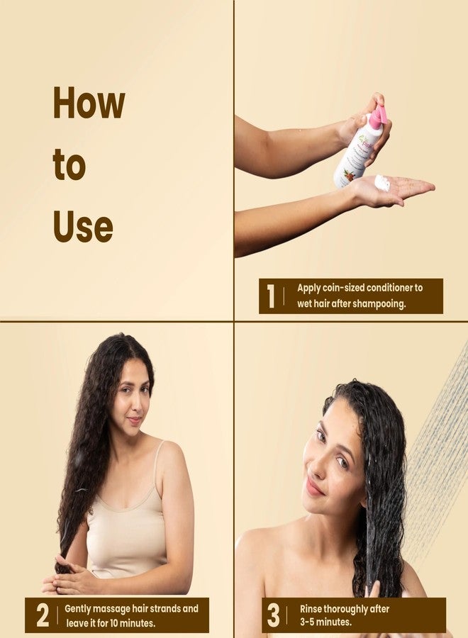 La Pink Methi Dana 8-in-1 Hair Conditioner for Hair Fall Control & Damage Repair | Boosts Volume with Hibiscus, Bhringraj, Indian Bay Leaf & Onion | Sulphate-Free | For Men & Women | 250 ml - Image 4