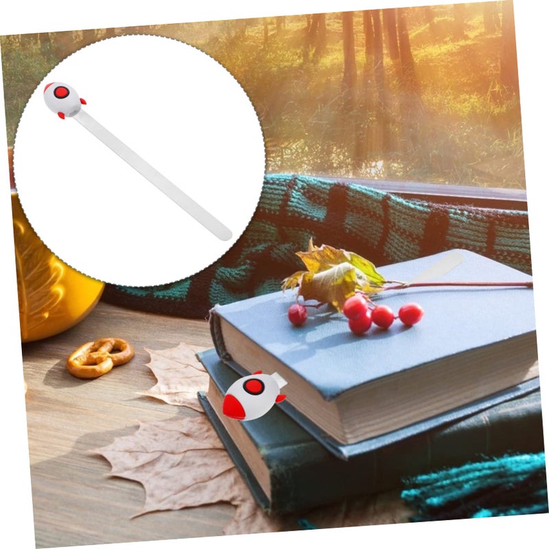 Rocket Design Bookmark For Readers And Students Lightweight Thin Decorative Multi Color 18 5X2 8CM - Image 3