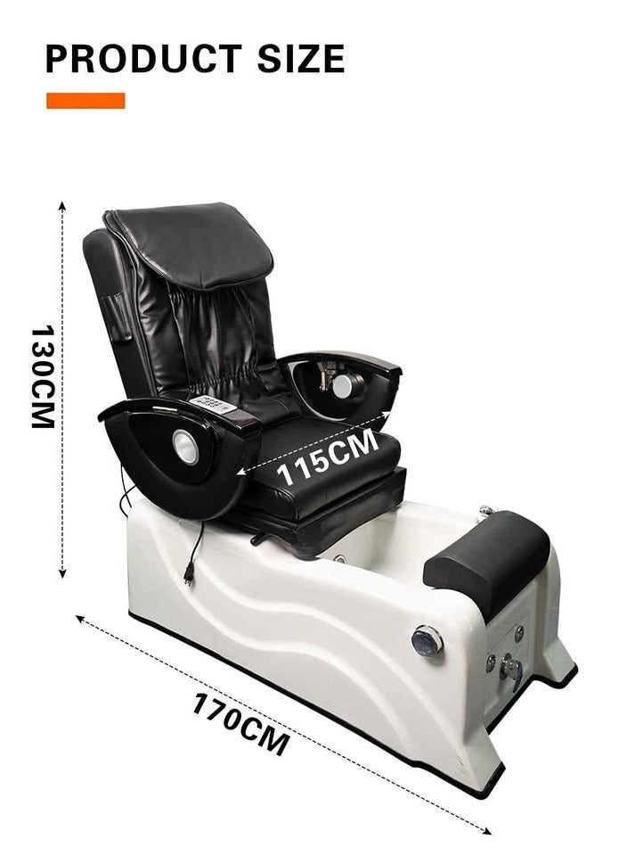 Electric Sofa Spa Chair Remote Control Settings, Electric Massager, Adjustable Chair & Foot Tub for Professional Beauty Spa Salon Barbershop Furniture - Image 4