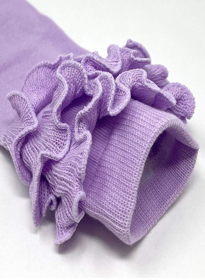 Bowbear Cheerful Ruffles Baby Leg Warmers, Pink - Image 3