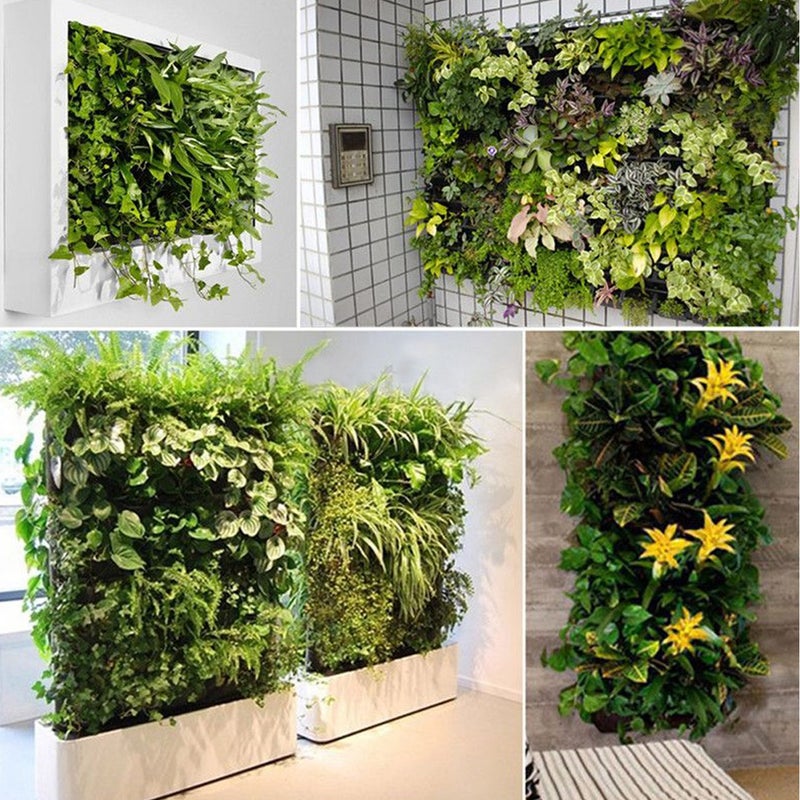 Ogrmar Ogrmar 64 Pockets Vertical Wall Garden Planter Plant Grow Bag for Flower Vegetable for Indoor/Outdoor (64 Pockets, Black)  - Image 4