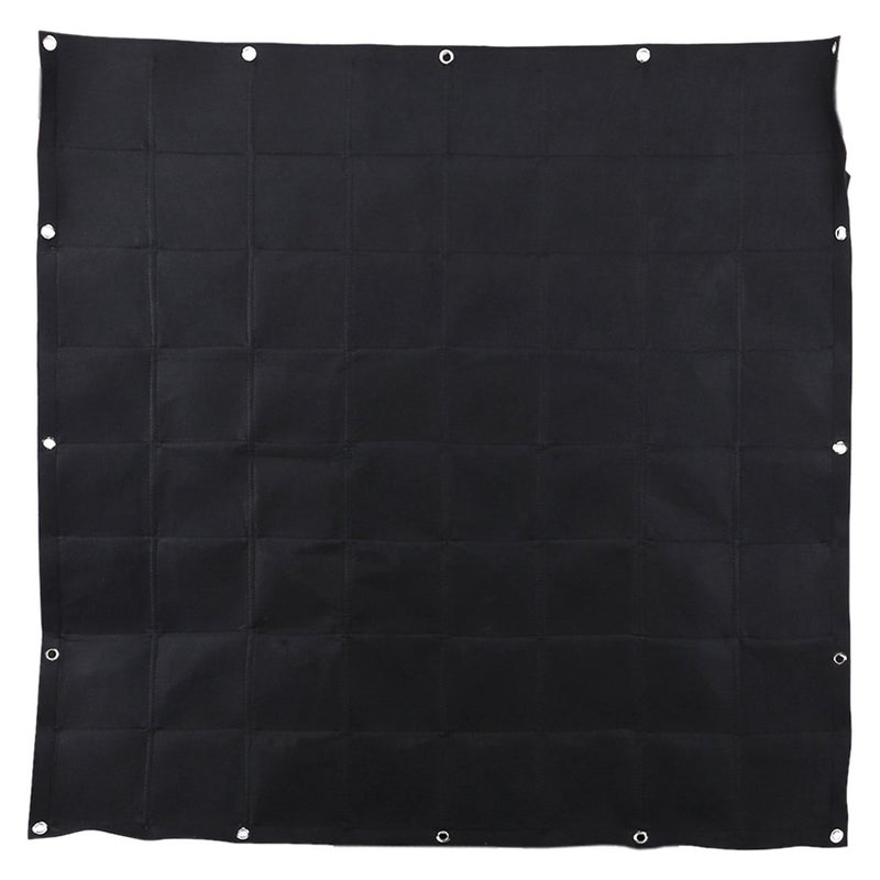 Ogrmar Ogrmar 64 Pockets Vertical Wall Garden Planter Plant Grow Bag for Flower Vegetable for Indoor/Outdoor (64 Pockets, Black)  - Image 5