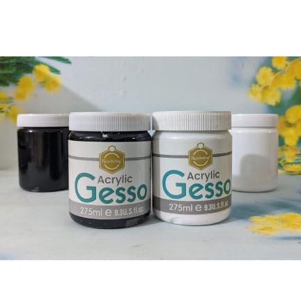 QALAM KAARI Acrylic Gesso White 275 ML | Premium Water-Based Gesso for Acrylic, Oil Paints & Mixed Media | Water-Resistant Primer for Canvas, Wood, Paper & More  - Image 5