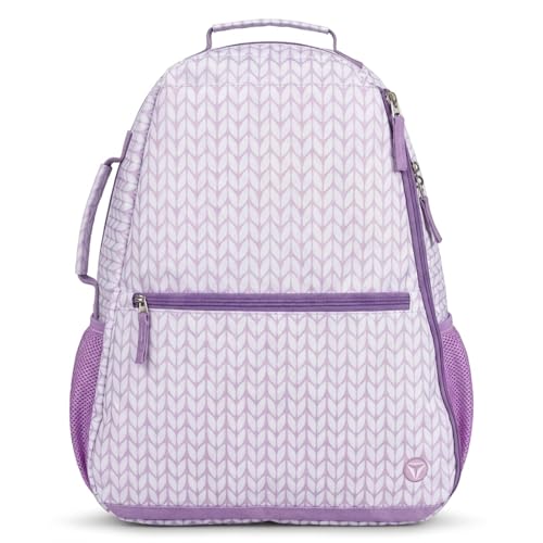Thorza Tennis Backpack for Women Purple Lightweight Tennis Racket Bag Includes Hook and Stores 2 Rackets Balls and Sports Gear Backpack Only - Image 1