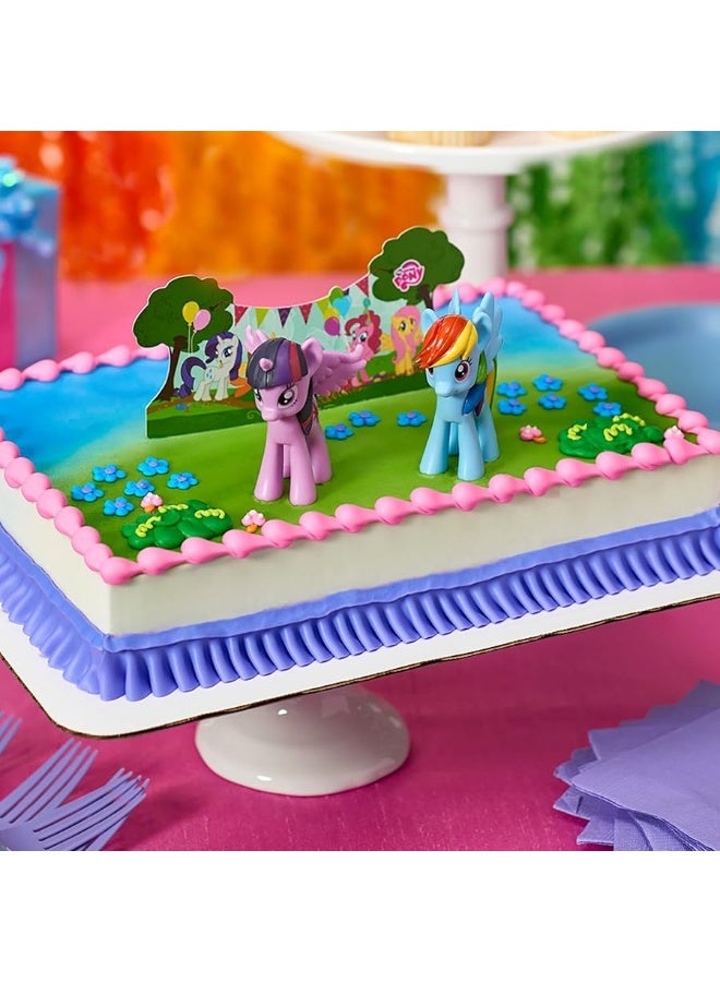 DecoPac My Little Pony Cake Topper, 3-Piece Cake Decorations with Rainbow Dash and Twilight Sparkle Ponies for Fun After the Birthday Party, 3" - Image 4
