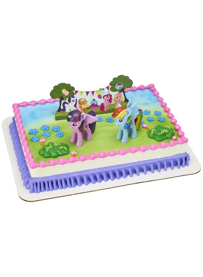 DecoPac My Little Pony Cake Topper, 3-Piece Cake Decorations with Rainbow Dash and Twilight Sparkle Ponies for Fun After the Birthday Party, 3" - Image 3