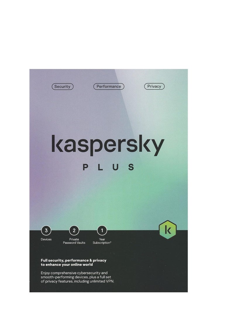 Kaspersky Kaspersky Plus Internet Security for 3 Devices - 2 Private Password Vaults - 1 Year  - Image 2