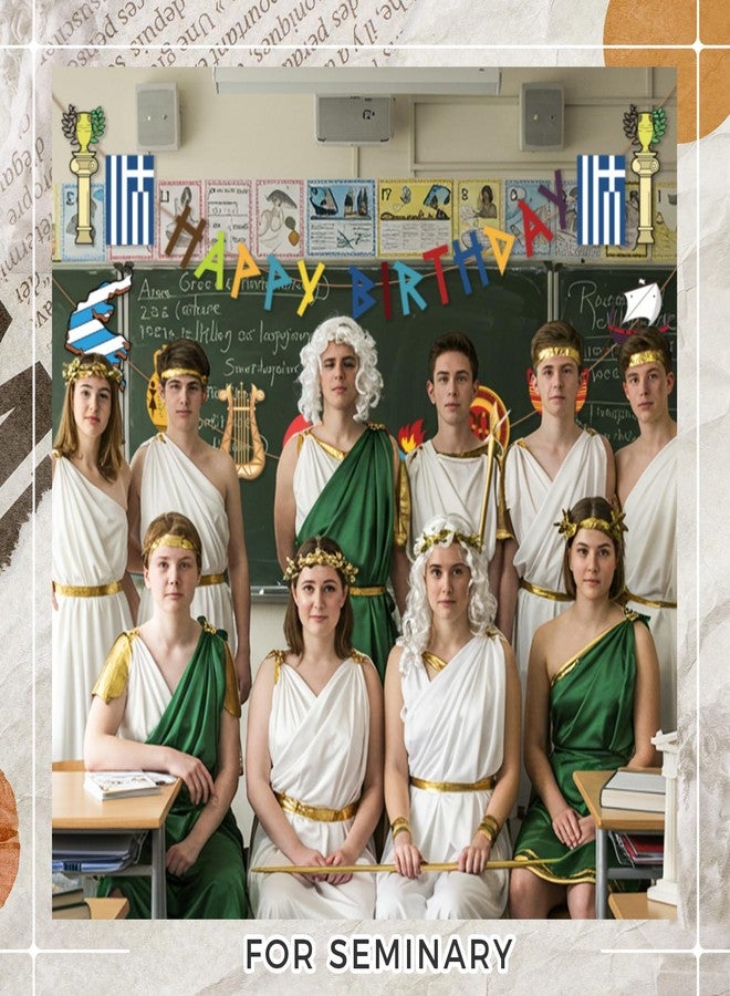 Epakh 26 Pcs Greek Mythology Birthday Banners Ancient Greek Party Banners Hanging Decors Greece Mythology Gods Percy Jackson Birthday Decor Ancient Greece Culture Party Supplies - Image 5
