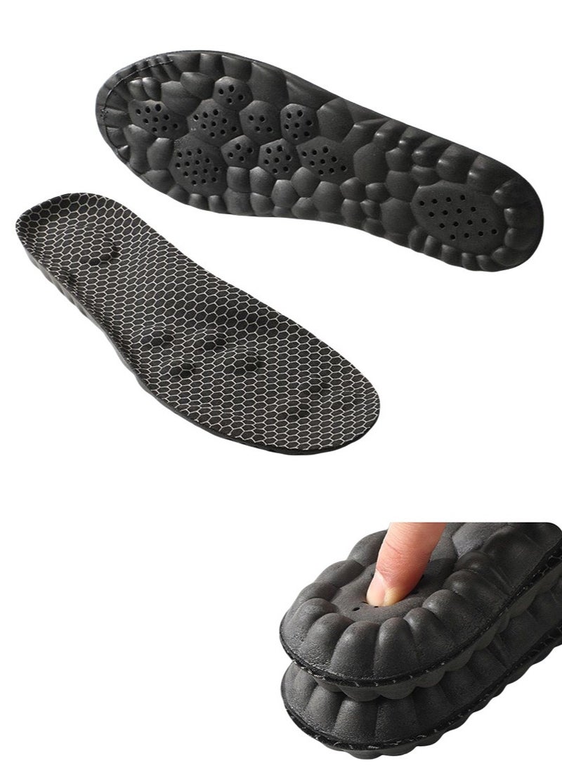نعال لأقدام التهاب اللفافة Plantar Fasciitis، نعال سحابية للرجال والنساء، دعامات طبية، إدراجات أحذية مريحة تُenergize، قابلة للتنفس وامتصاص العرق، نعال بدعم قوس القدم (حجم أمريكي 10-10.5) - Image 1