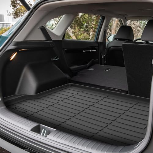 Binmotor-Custom Fit Floor Mats & Cargo Liner for Kia Seltos 2024 2025 2026, All Weather Car Floor Mat for Kia Seltos Accessories, TPE Rubber Liners Cargo Trunk Mat-Black - Image 3