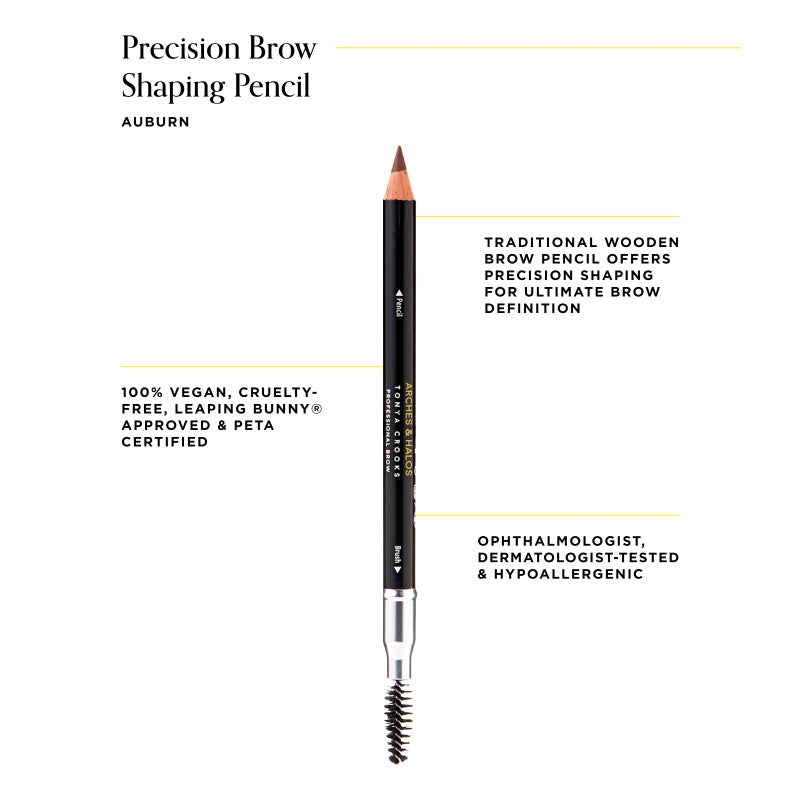 Arches & Halos Precision Brow Shaping Pencil - Double Sided Eyebrow Filler and Spoolie Brush - Creamy Texture for Shaping and Defining With Ease - Vegan, Cruelty Free - Mocha Blonde - 0.070 oz - Image 2