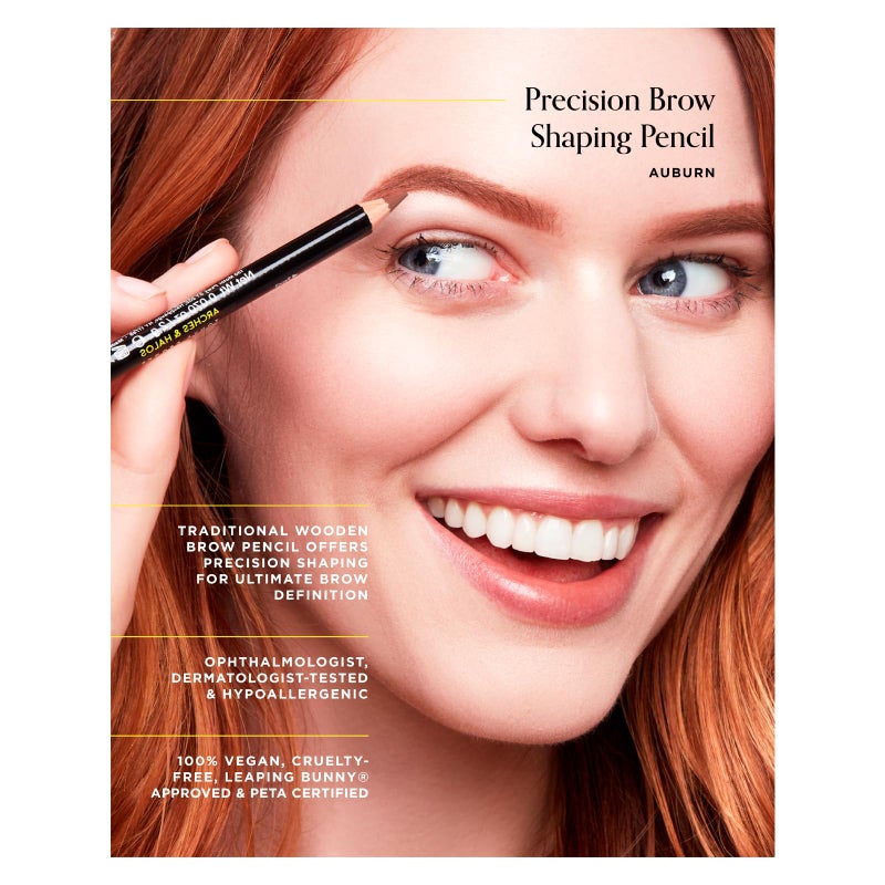 Arches & Halos Precision Brow Shaping Pencil - Double Sided Eyebrow Filler and Spoolie Brush - Creamy Texture for Shaping and Defining With Ease - Vegan, Cruelty Free - Mocha Blonde - 0.070 oz - Image 3