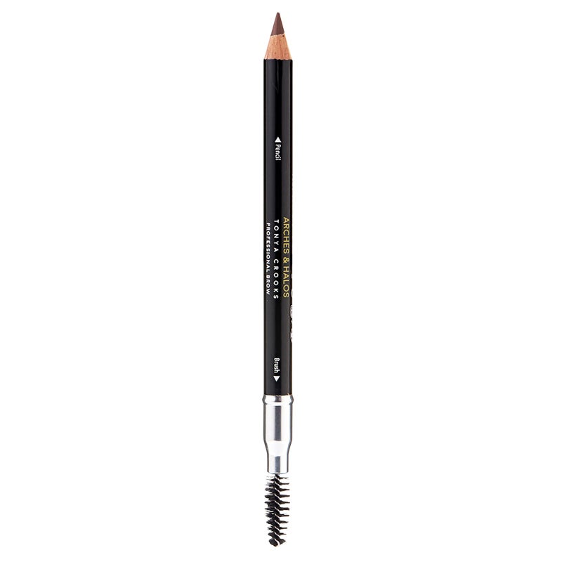 Arches & Halos Precision Brow Shaping Pencil - Double Sided Eyebrow Filler and Spoolie Brush - Creamy Texture for Shaping and Defining With Ease - Vegan, Cruelty Free - Mocha Blonde - 0.070 oz - Image 1