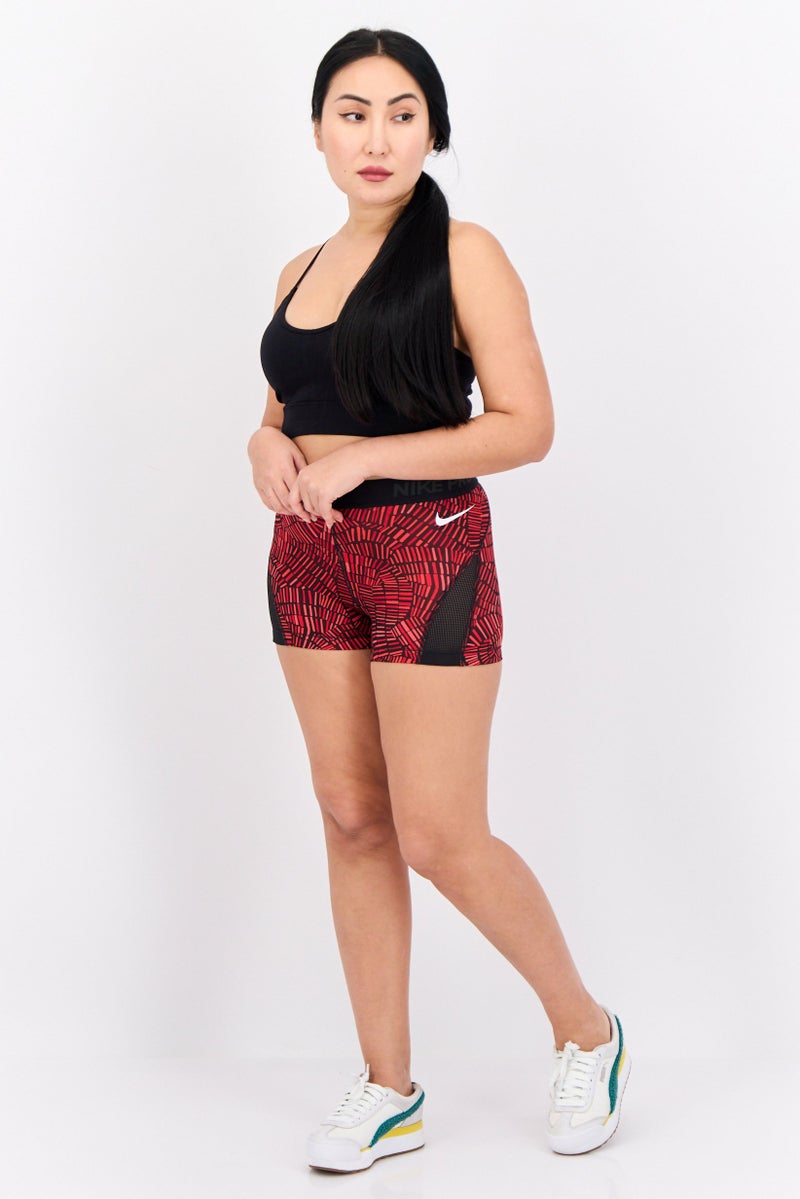 Nike Women Sportswear Fit Training Shorts, Maroon - Image 4