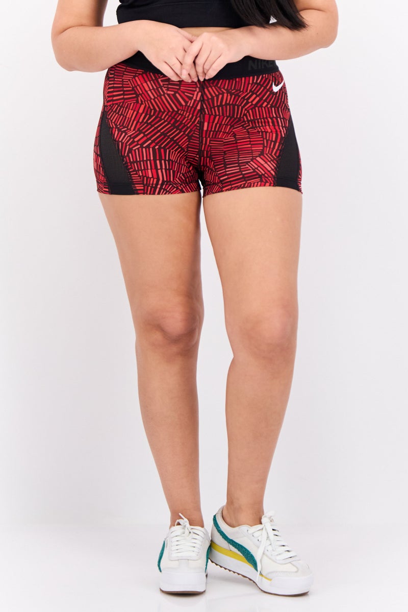 Nike Women Sportswear Fit Training Shorts, Maroon - Image 1