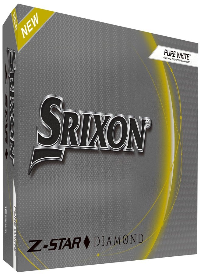 Srixon Z-Star Diamond Golf Balls, Diamond 2, White - Image 1