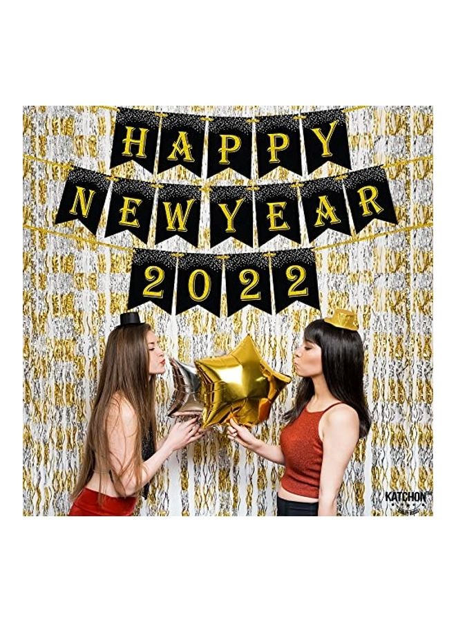 NIBEMINENT Glitter Happy New Year Banner - Image 5