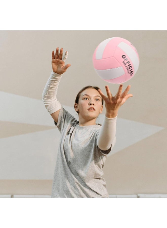 MUMO Inflatable Soft Volleyball Volleyball Size 5 PU Leather Soft Indoor Outdoor Volleyballs Sports Training Game Play Ball,Family Ball  Games - Image 2