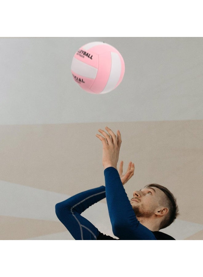 MUMO Inflatable Soft Volleyball Volleyball Size 5 PU Leather Soft Indoor Outdoor Volleyballs Sports Training Game Play Ball,Family Ball  Games - Image 5