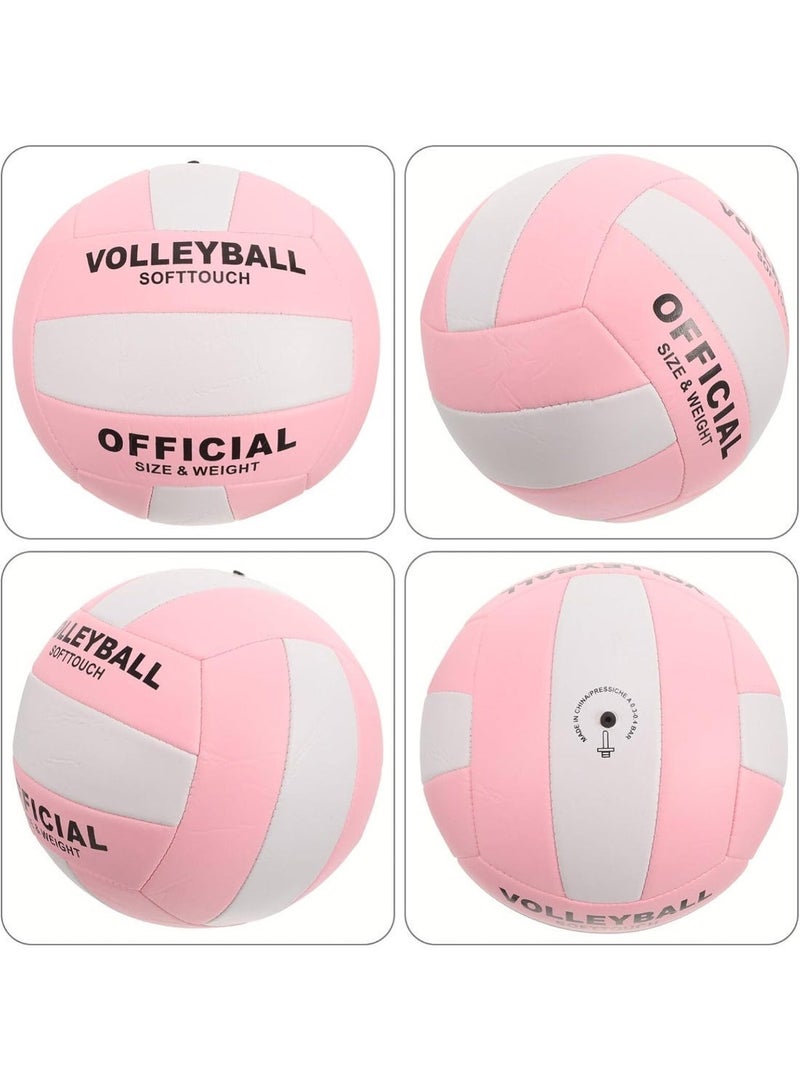 MUMO Inflatable Soft Volleyball Volleyball Size 5 PU Leather Soft Indoor Outdoor Volleyballs Sports Training Game Play Ball,Family Ball  Games - Image 3