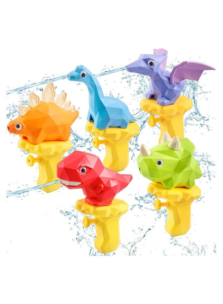 Water Toy 5PCS Pool Toys Toddler Outdoor Water Toys Dinosaur Squirt toy Summer Backyard Beach Water Blaster Swimming Pool Games Outside Toys for Toddler - Image 1