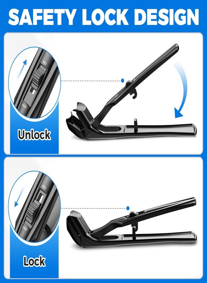 FUMAX Nail Clippers for Men Thick Toenails, Angled Large Toe Nail Clippers for Thick Nails for Seniors, Heavy Duty Sharp Toenail Clippers with Catcher, Mess Free Fingernail Clippers for Women - Image 4