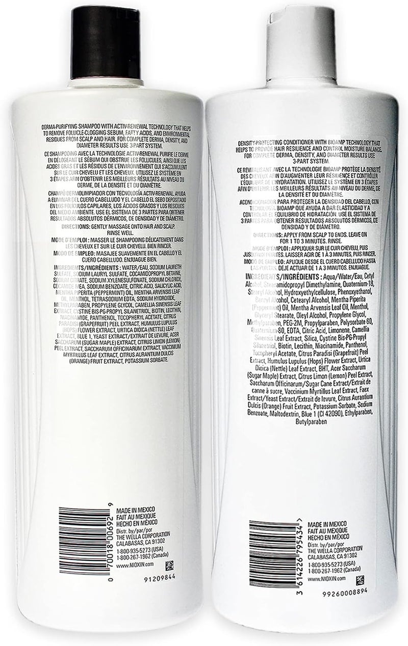 Nioxin System 1 Cleanser and Scalp Therapy Conditioner Duo for Unisex  338 oz - Image 2
