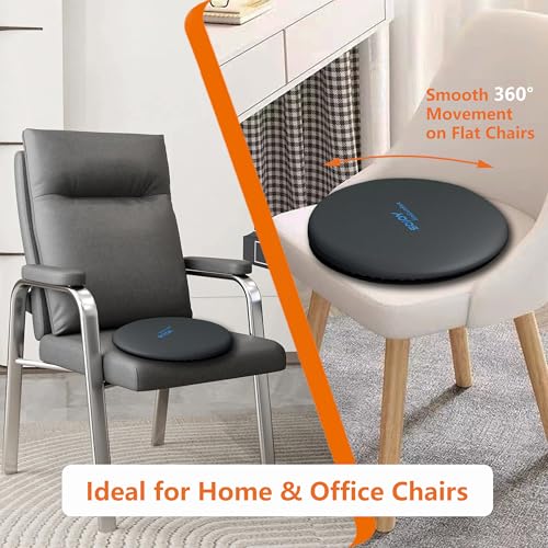 Sojoy iGelComfort Deluxe Gel Swivel Seat Cushion with Supportive Memory Foam 360 Degrees Rotating Seat Cushion for Home,Stool Chair,Office, 13.5 Inches in Diameter - Image 5