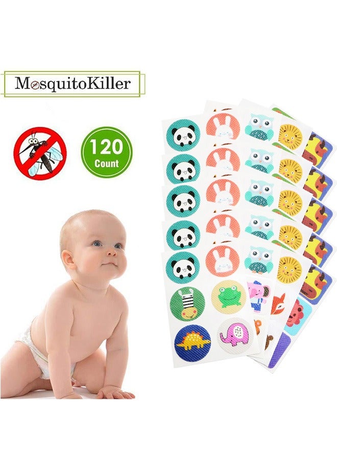 120Pcs Mosquito Repellent Stickers Insect Repellent Sticker with Plant Essential Oil Cartoon Animal Natural Mosquito Patches Outdoor for Kids Adults Picnic Patio Hiking Fishing Indoor Outdoor - Image 4