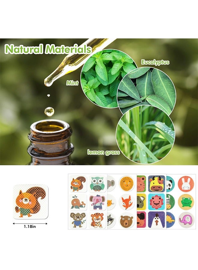 120Pcs Mosquito Repellent Stickers Insect Repellent Sticker with Plant Essential Oil Cartoon Animal Natural Mosquito Patches Outdoor for Kids Adults Picnic Patio Hiking Fishing Indoor Outdoor - Image 3