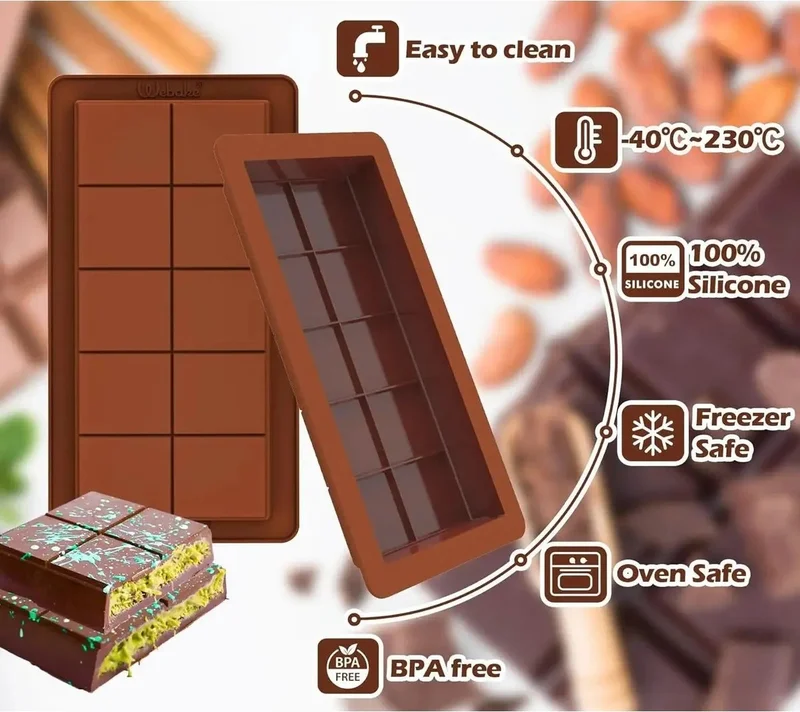 Safestore Dubai Chocolate Making Bowl Mold, Silicone, Bpa Free + Antibacterial