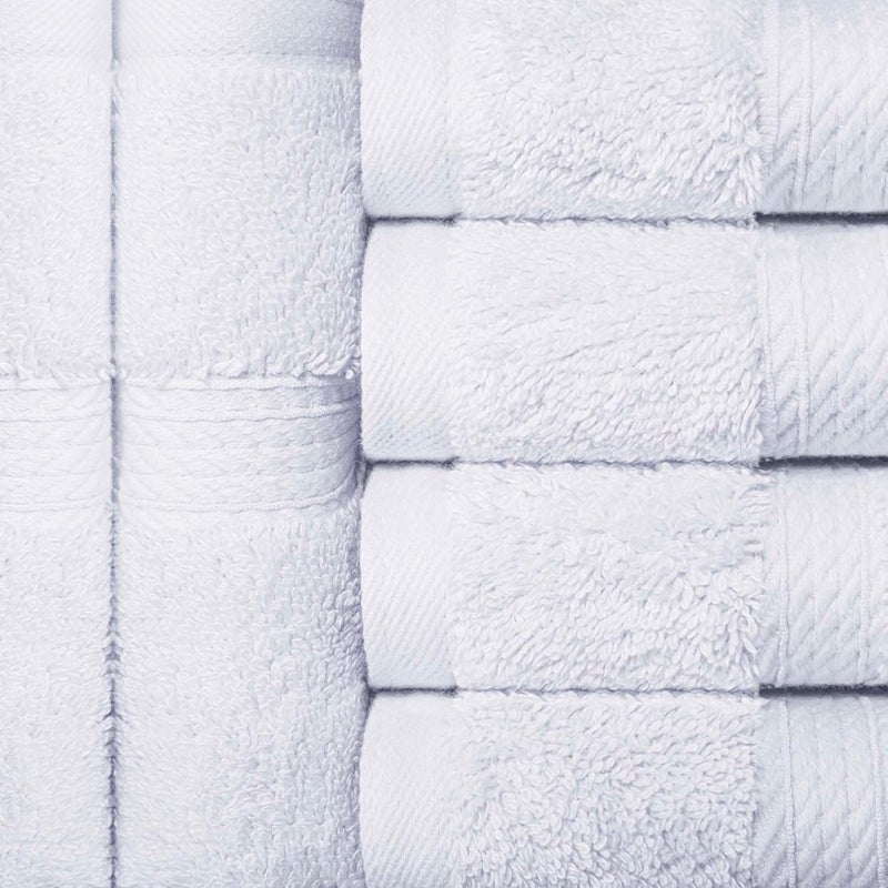 Superior General standard crafted Egyptian Cotton Pile Face Towel/Washcloth Set of 6, Ultra Soft Luxury Towels, Thick Plush Essentials, Absorbent Heavyweight, Guest Bath, Hotel, Spa, Home Bathroom, Shower Basics, White | Quick Dry, Soft Luxury Towel Set, Bath Essentials for Bathroom, Guest Bath, Spa, 2 Piece Face, Madeline Towels Trendy natural tone options - Image 4