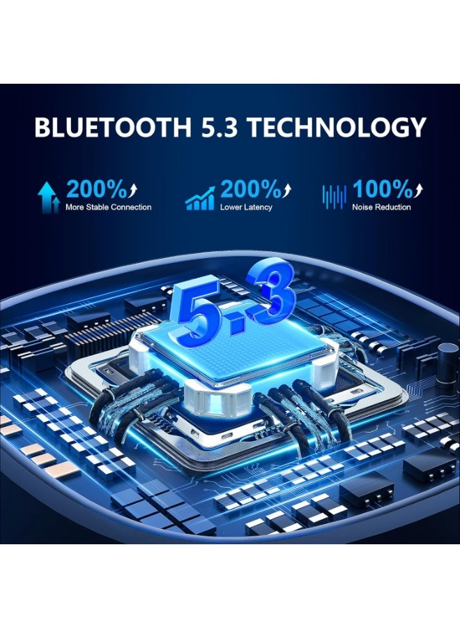 كينسو الاستقبال بلوتوث السيارة 5.3، محول بلوتوث مساعد (أوكس) بمقبس 1.5 مم، جهاز استقبال لاسلكي سريع التوصيل مع ميكروفون للتلفزيون، صوت السيارة، الاستريو المنزلي، السماعات، الهاتف، اللابتوب. - Image 3