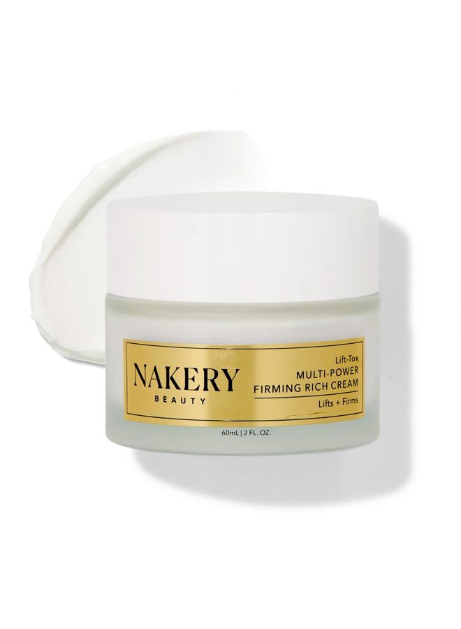 Nakery Lift-Tox Anti Wrinkle Face Cream & Neck Creams for Tightening and Firming - Rich Skin Tightening Cream for Face & Neck - Firming Cream for Aging & Crepey Skin with Matrixyl 3000 - Image 1