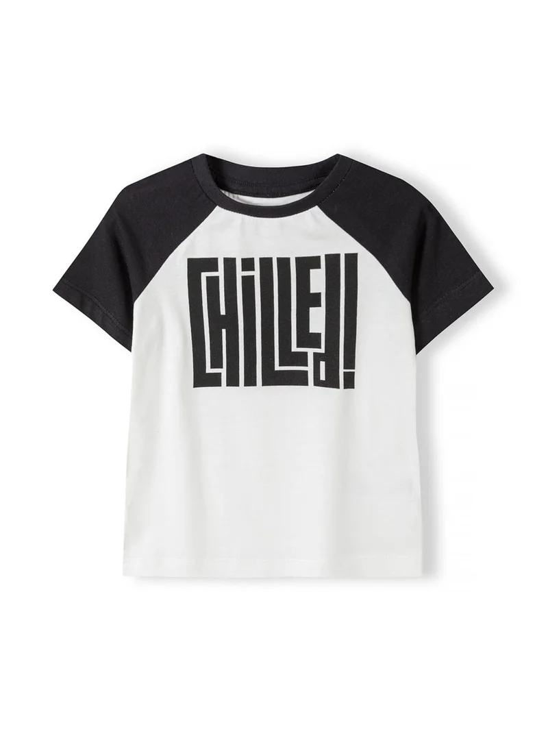 مينوتي Kids Boys Summer T-Shirt With Contrast Sleeves