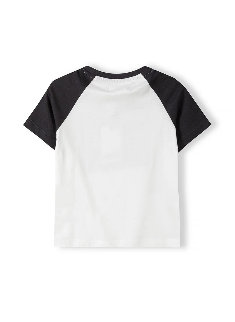 مينوتي Kids Boys Summer T-Shirt With Contrast Sleeves