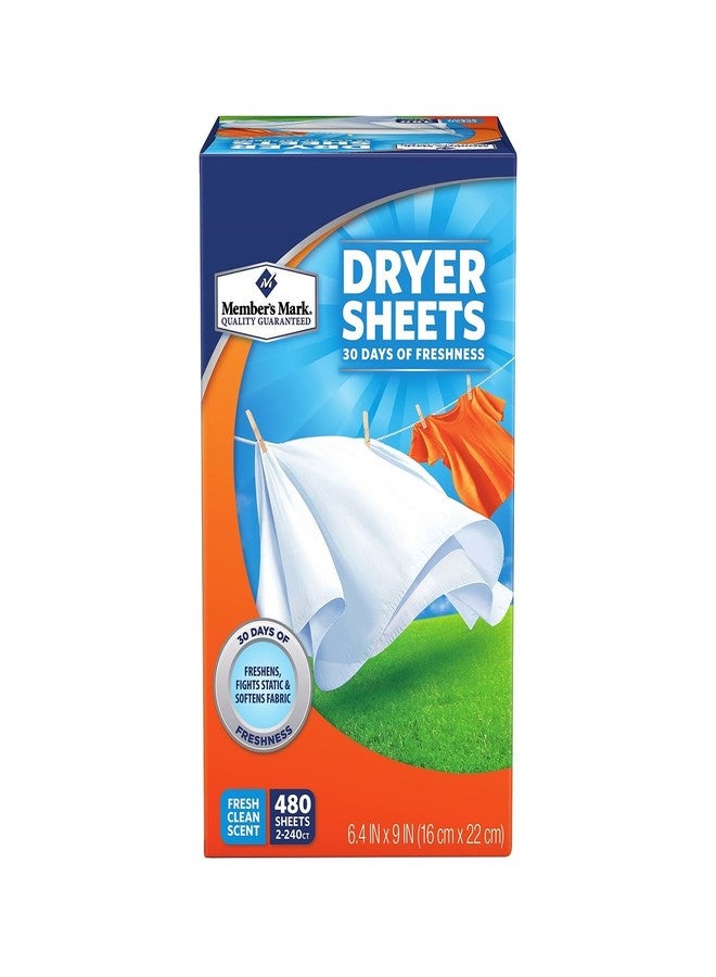 Member's Mark Fabric Softener Sheets (480 Count) (6 Pack)