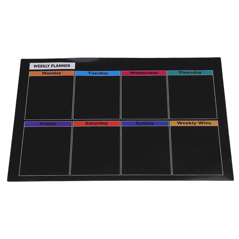 Magnetic Schedule Board Erasable Refrigerator Chalkboard Magnetic Plan Board - Image 1