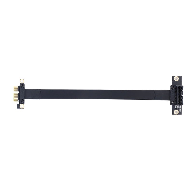 كابل تمديد PCIE 3.0 بزاوية 90 درجة 8Gbps 20CM PCIE 3.0 1X إلى 1X لكارت الرسوميات وكارت الصوت وكارت المصفوفة - Image 2