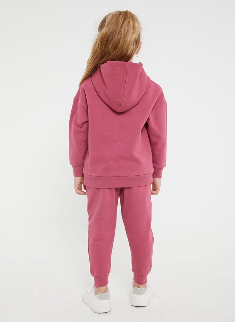 U.S. Polo Assn. U.S. Polo Assn. Girls Dusty Pink Jumpsuit Set  - Image 5