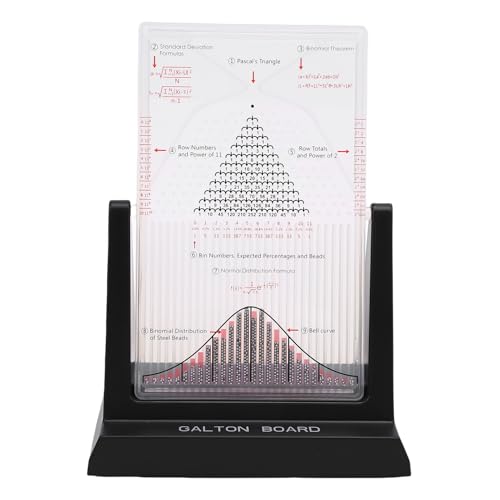 CHEOTIME Galton Board Probability Demonstrator Effective Statistical Law Experiment Model Dalton Board Physics Lab Teaching Tool with 2800 Metal Beads - Image 1