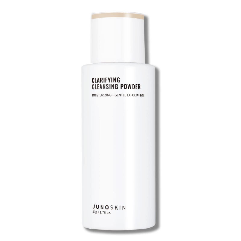 JUNO & Co. Exfoliating Face Wash, 10 Ingredients Facial Clarifying Cleansing Powder with Hyaluronic Acid for Extra Hydration 50g / 1.76oz - Image 1