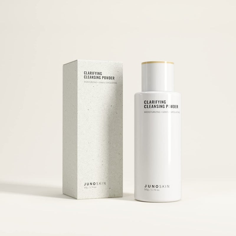 JUNO & Co. Exfoliating Face Wash, 10 Ingredients Facial Clarifying Cleansing Powder with Hyaluronic Acid for Extra Hydration 50g / 1.76oz - Image 5