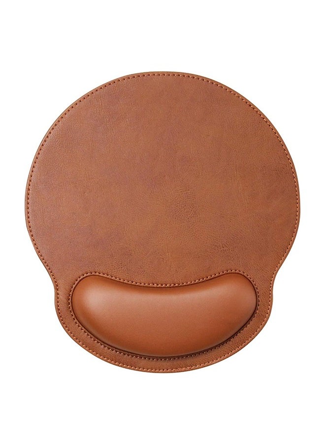 SUNDAREE Leather Mouse Pad Wrist Support Ergonomic Memory Foam - Lightweight Rest Nonslip Mousepad for Office, Gaming, Computer, Laptop & Mac, Pain Relief, at Home Or Work (Coffee)  - Image 1