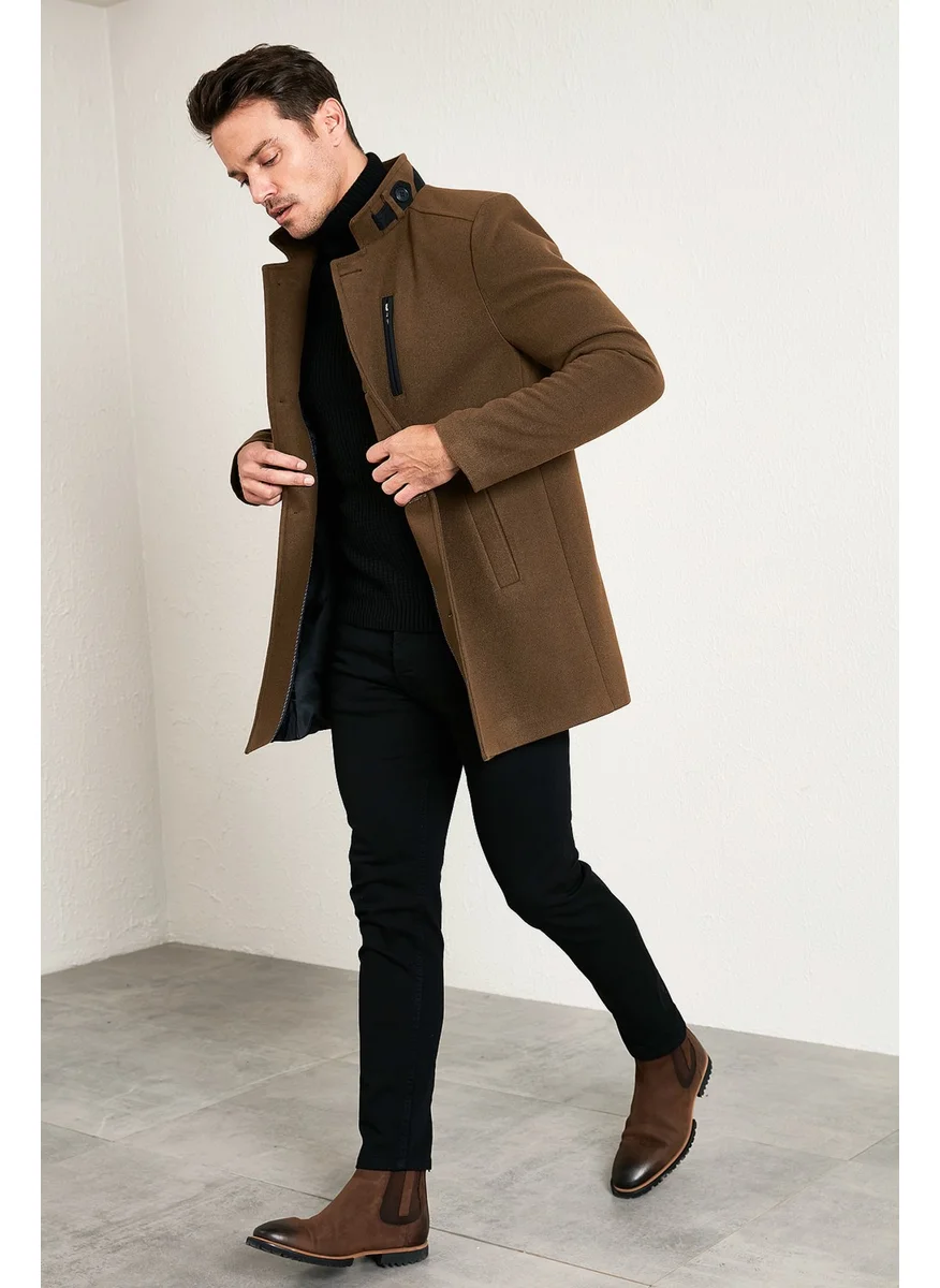 بوراتي Slim Fit Cotton Cashew Coat Men's Coat 5840099